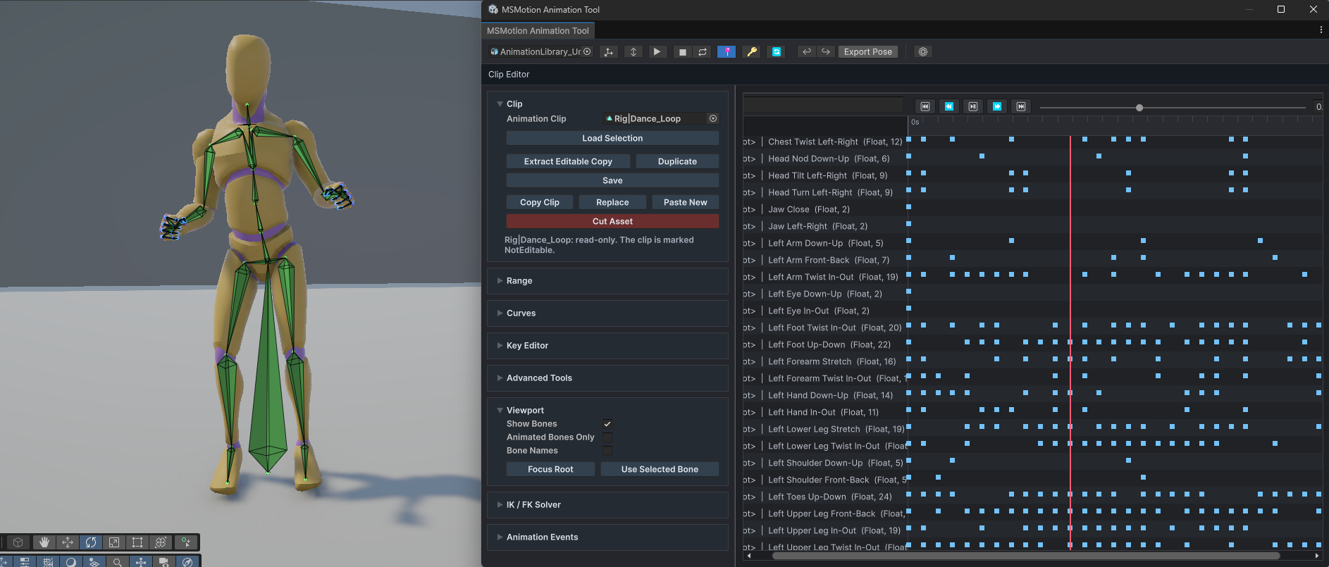 Animation Editor Layout